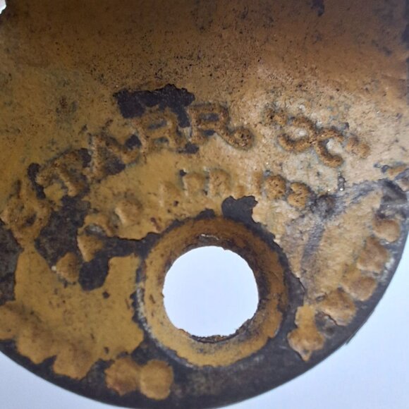 Coca Cola Bottle Opener Metal Vintage Painted Yellow 3 Inch Cast Iron Starr X - Picture 8 of 12